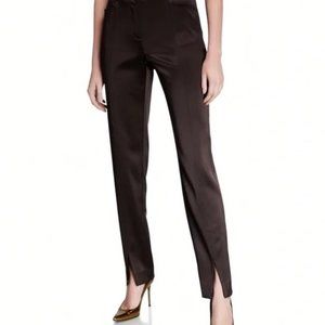 Truffle Satin Lafayette 148 NY Trousers